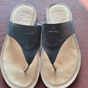 Sperry Womens Navy Flip-Flops